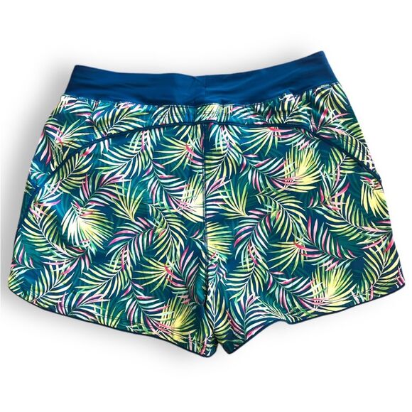 Lands End Women's 5in Quick Dry Swim Shorts w/attached Panty Sz 18W Palm Print - Picture 2 of 7